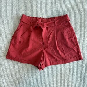 NWT LOFT 100% Cotton Paperbag Shorts